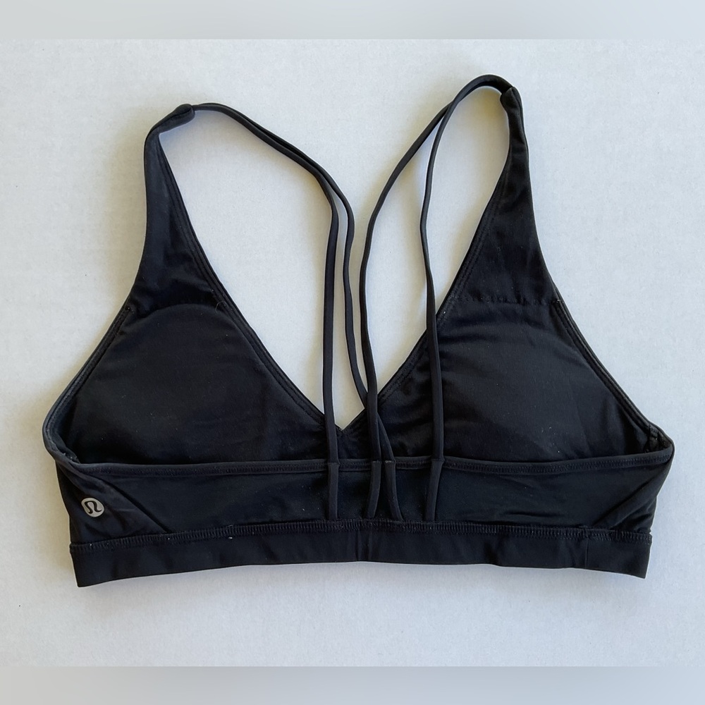 Lululemon Freely Flexed Bra Black Sports Bra Women's Size 8 - Picture 4 of 5